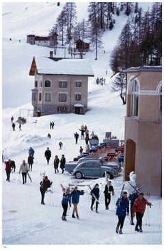 Skiers In St. Moritz 1963 - Slim Aarons Estate Stamped