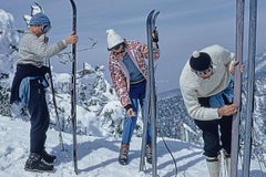 Skiers on the Slopes of Sugarbush - Skiers on Mountain Range in Vermont