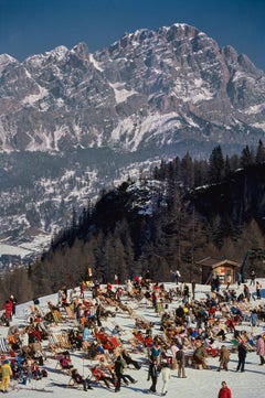 Skiers Relaxing at Cortina d'Ampezzo, 1982