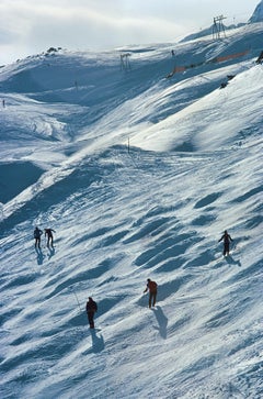 Skiing At St. Moritz, Switzerland, Estate Edition, Mid-Century Modern Photograph