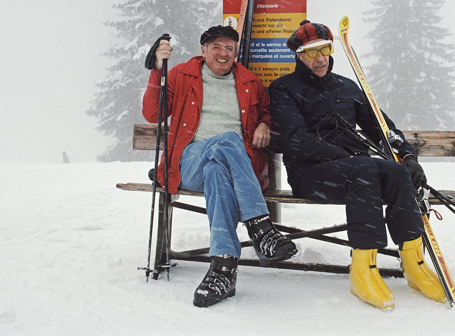 vacances de ski, Gstaad, Suisse, édition de succession. Photographie de portrait d'hiver en vente 3