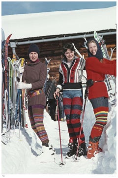 Skiing In Gstaad 1977 - Slim Aarons Estate Stamped
