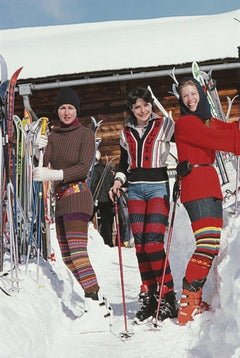 'Skiing In Gstaad' 1977 Slim Aarons Limited Estate Edition