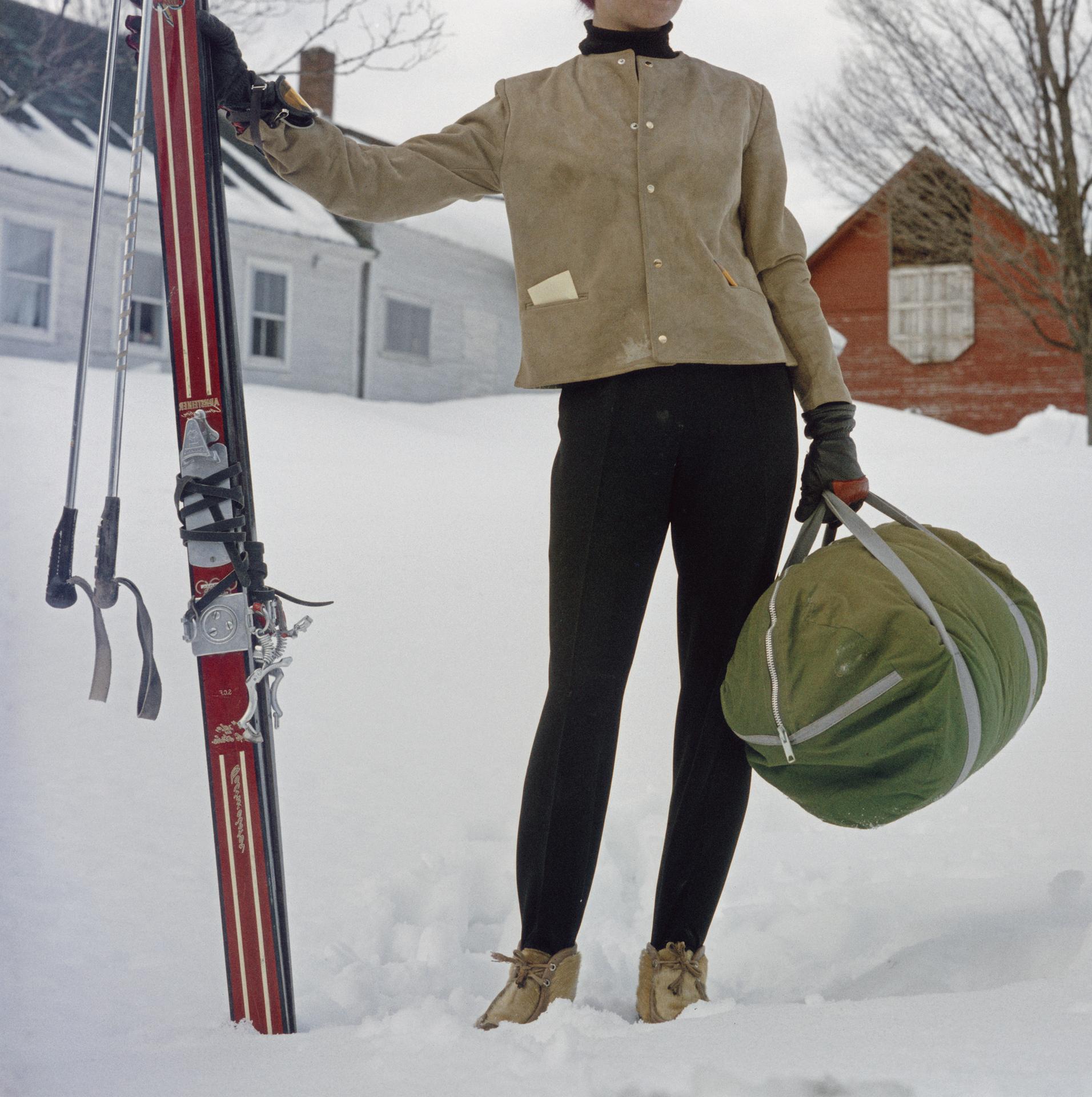 Sciare a Stowe, Vermont, Edizione Estate, Ritratto Fotografico in vendita 2