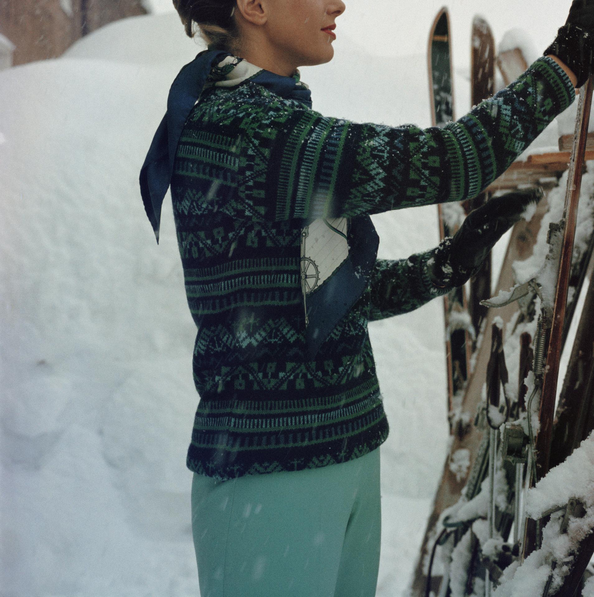Skiing Princess, Austria, Estate Edition, Portrait Photograph For Sale 3