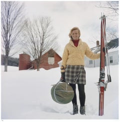 La cameriera che scia 1960 - Edizione timbrata dalla casa editrice Slim Aarons