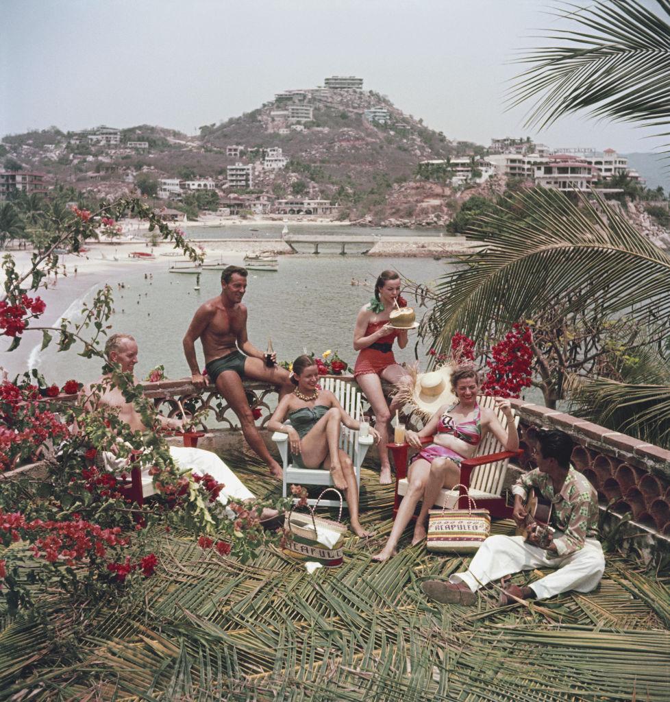Slim Aarons Color Photograph - Acapulco Afternoon, Estate Edition