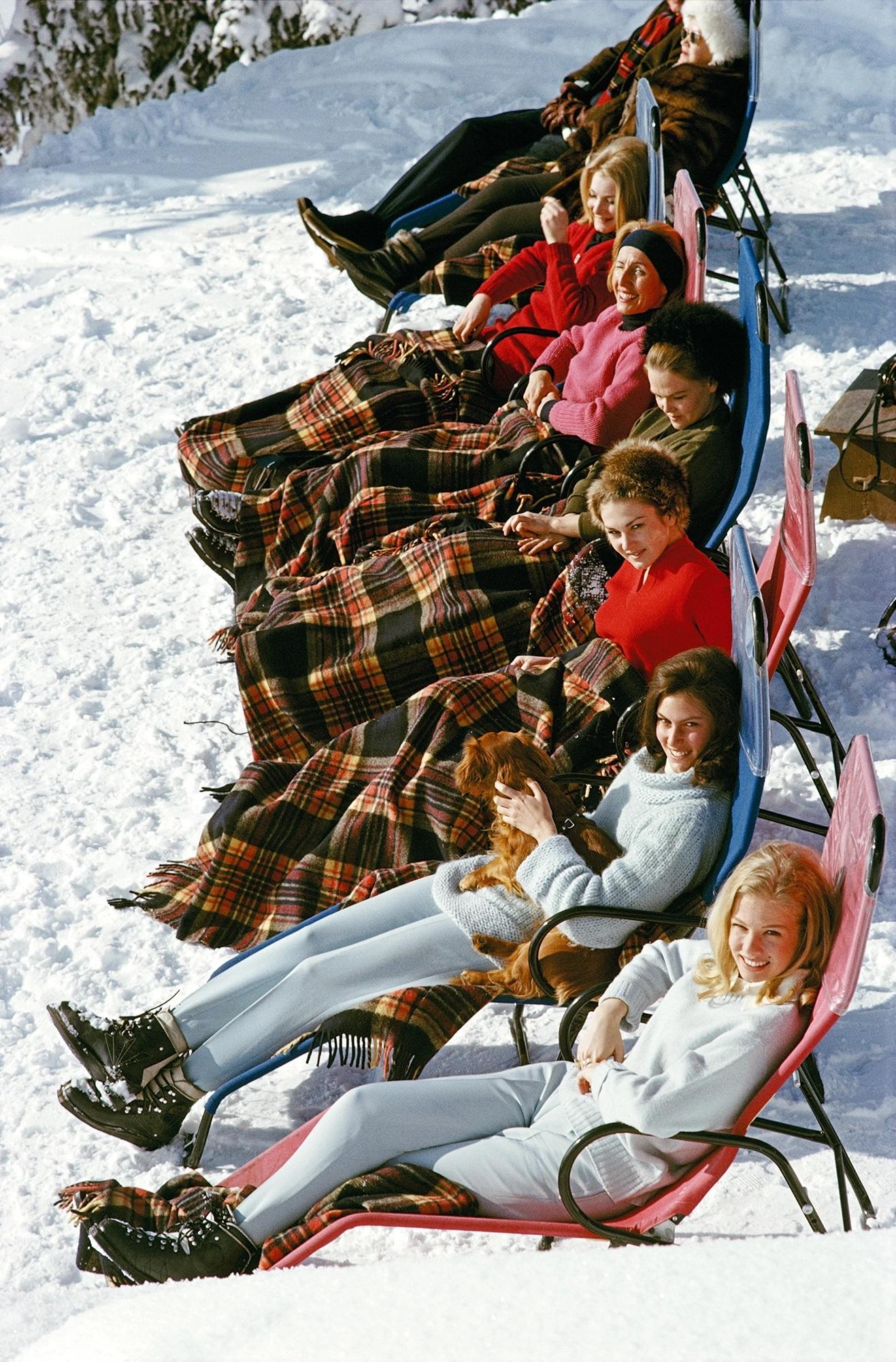 Slim Aarons 'Apres Ski' Unframed Limited Edition Estate Stamped Print