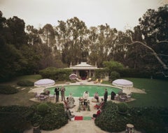 Retro Slim Aarons - Beverly Hills Pool Party - Estate Stamped