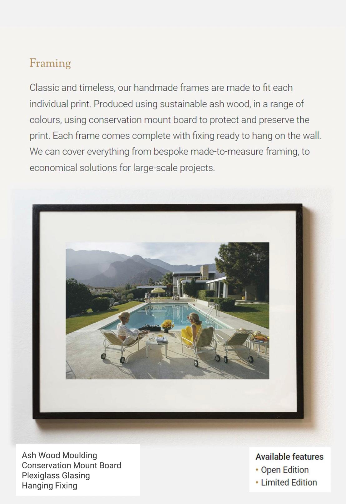 Slim Aarons « Catch Up By the Pool » Kaufmann Desert House en vente 8