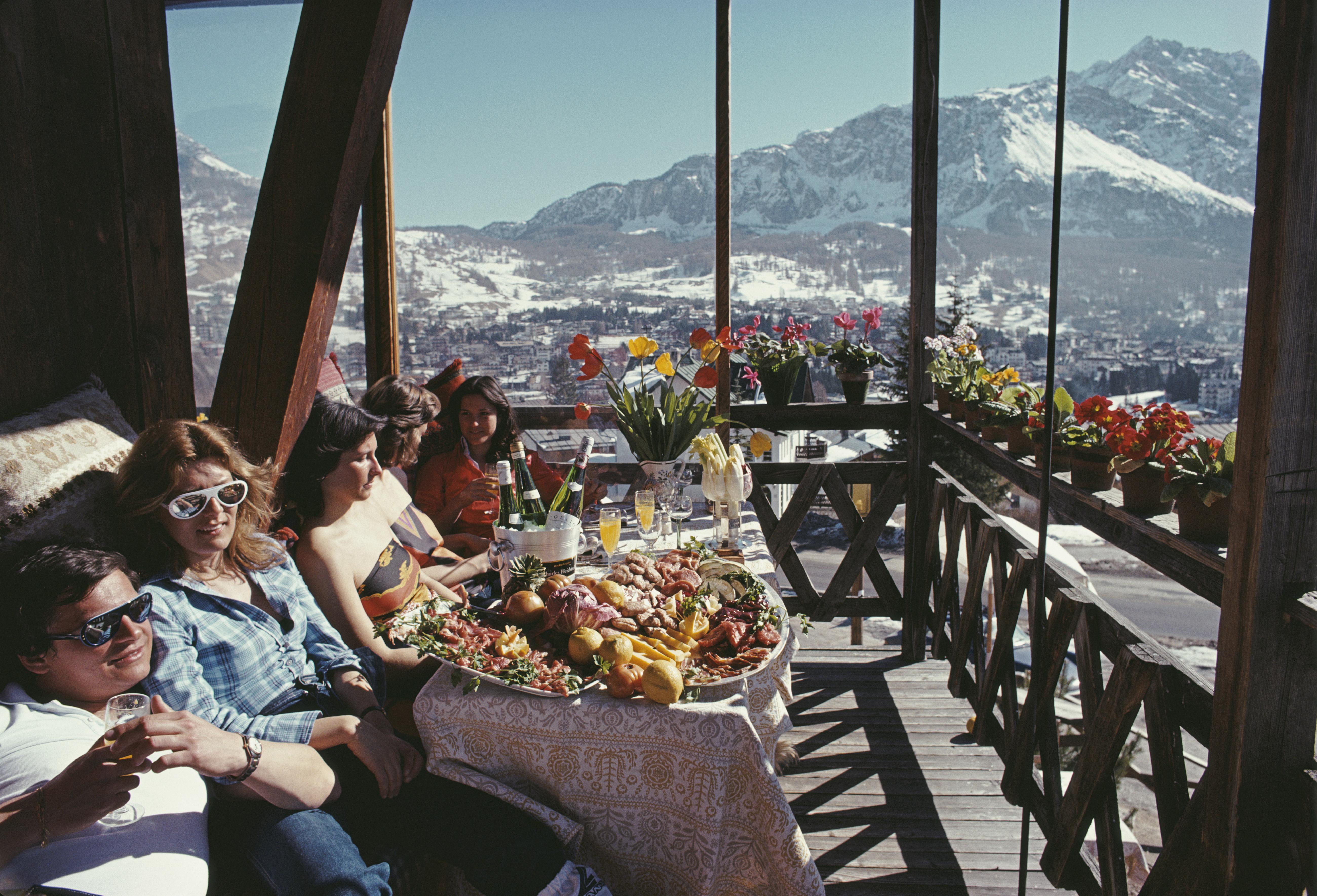 Slim Aarons, Catching The Sun In Cortina, 1976