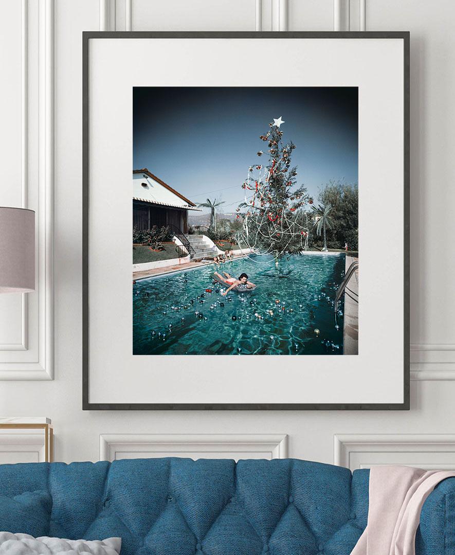 Slim Aarons 'Christmas Swim' - Mid-century Modern Photography For Sale 1