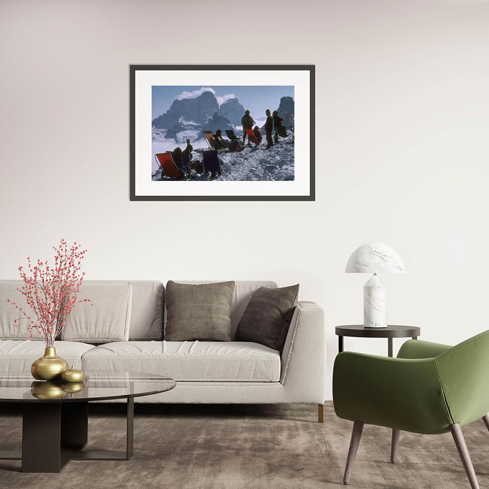 Slim Aarons Cortina d'Ampezzo - Photographie moderne du milieu du siècle dernier en vente 1