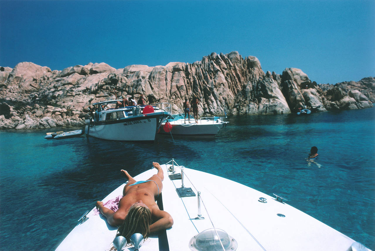 Slim Aarons - Countess on Deck (Aarons Estate Edition) For Sale at 1stDibs