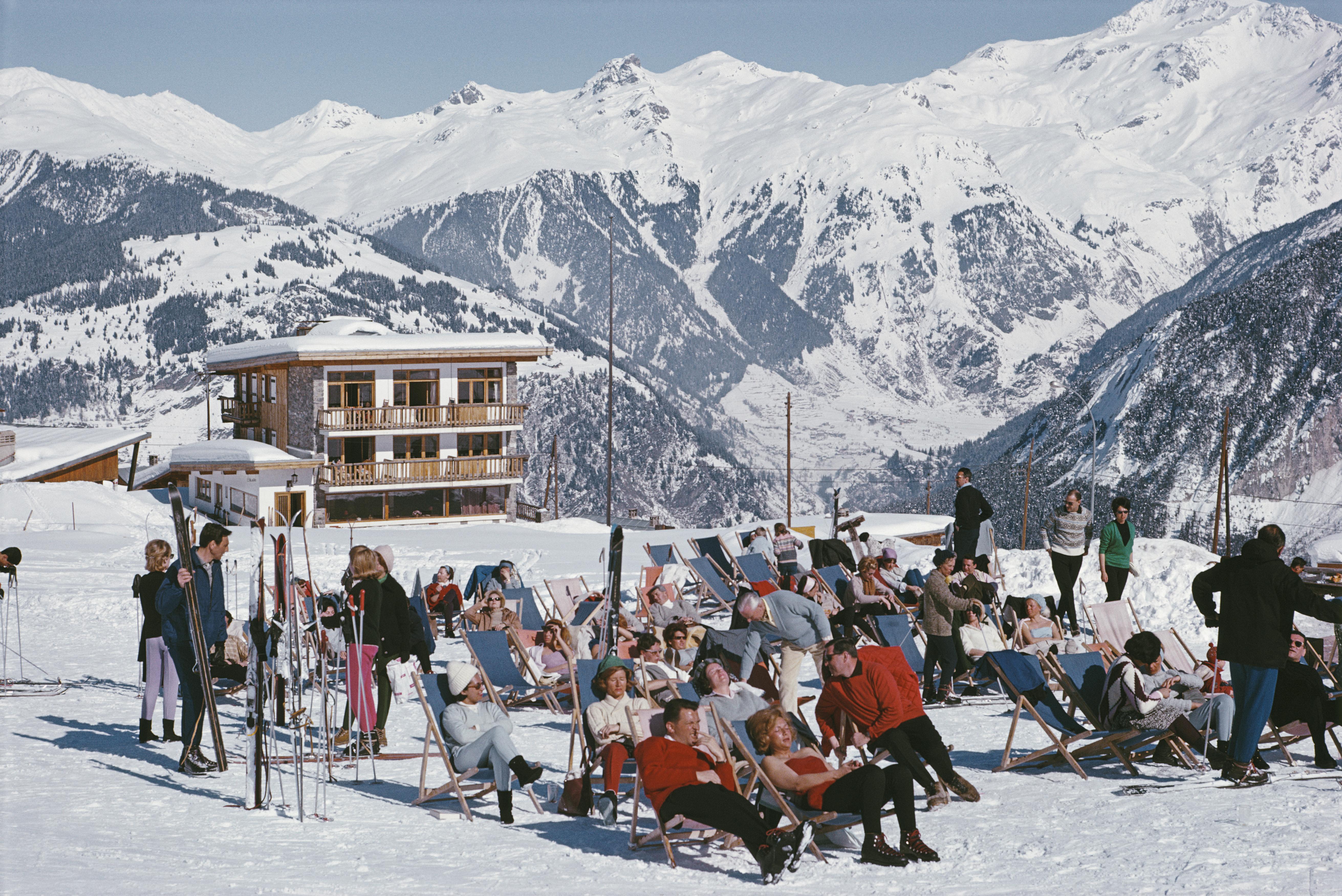 Courchevel
1970
Chromogenic Lambda Print
Estate edition of 150

A ski resort in Courchevel in the French Alps, circa 1970.

Estate stamped and hand numbered edition of 150 with certificate of authenticity from the estate. 

Slim Aarons (1916-2006)