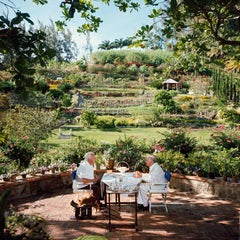 Slim Aarons - Dining Al Fresco - Estate Stamped