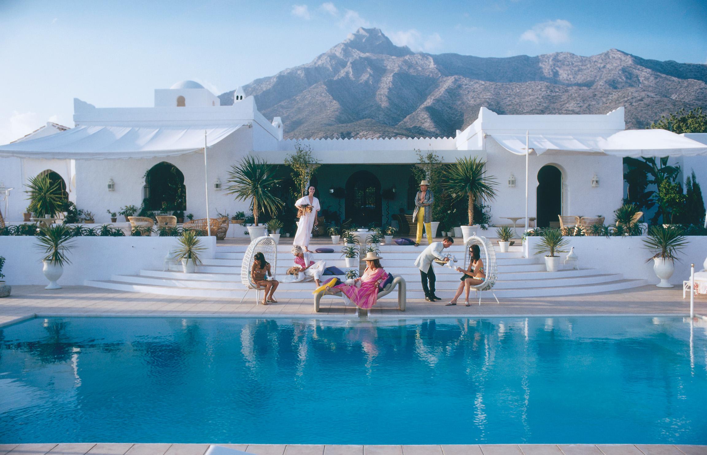 El Venero, 1967 by Slim Aarons.
El Venero, the Moorish villa of Hector and Chico de Ayala in Marbella, Spain, 1967. 


Estate Stamped Edition of 150
Printed Later
With a certificate of authenticity 

Various sizes available.


