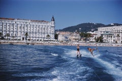 Slim Aarons Official Estate Print - Cannes Watersports 1958 - Oversize