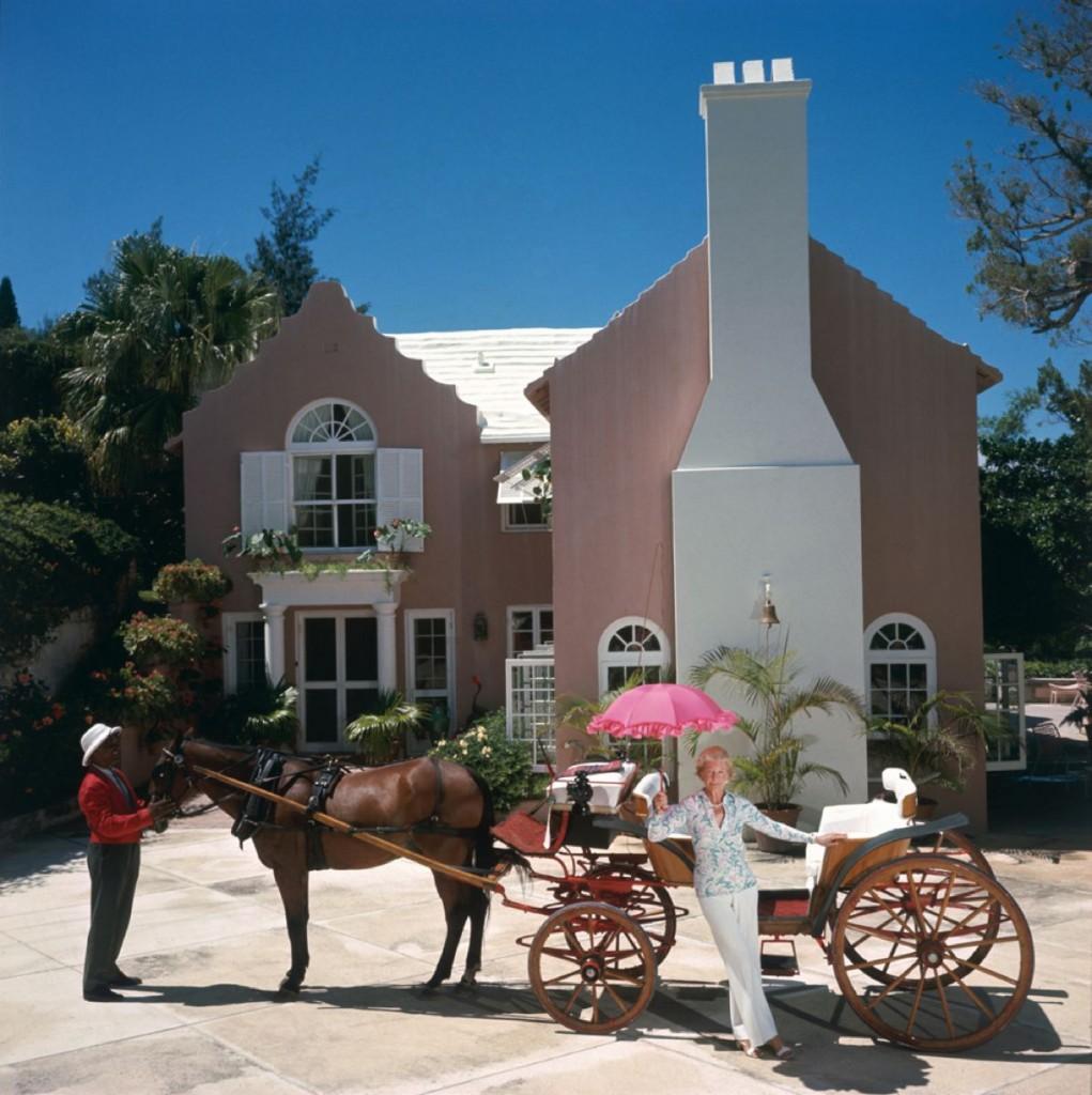 Slim Aarons Estate Print - Carriage Awaits 1977 - Oversize