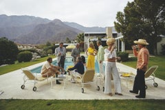 Retro Slim Aarons Estate Print - Desert House Party 1970 - Oversize