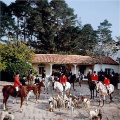 Slim Aarons Estate Print - Pebble Beach Hunt 1976