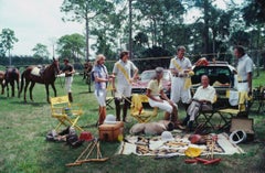 Vintage Slim Aarons Official Estate Print - Polo Party 1981 - Oversize