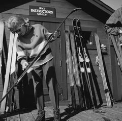 Vintage Slim Aarons Estate Print - Ski Instructors Only 1955