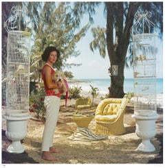 Slim Aarons "Gloria Schiff" Edición limitada sin enmarcar y con sello del Estado
