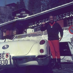 Vintage Slim Aarons 'Gstaad Skier'