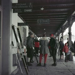 Used Slim Aarons - Gstaad Station - Estate Stamped 