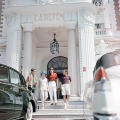 Vintage Slim Aarons 'Guests at the entrance to the Carlton' Mid-century Modern