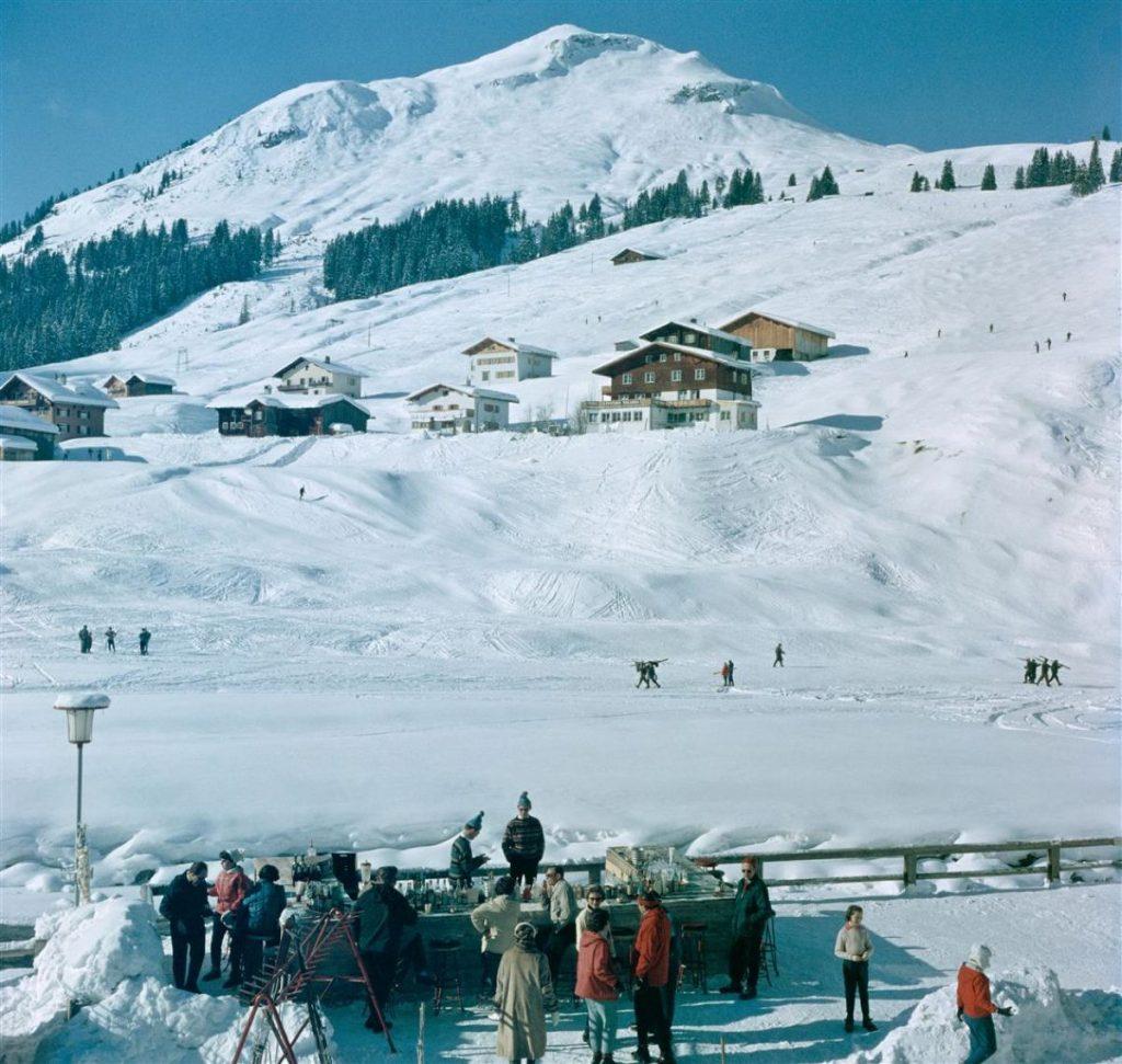 Slim Aarons - Ice Bar in Lech - Estate Stamped
