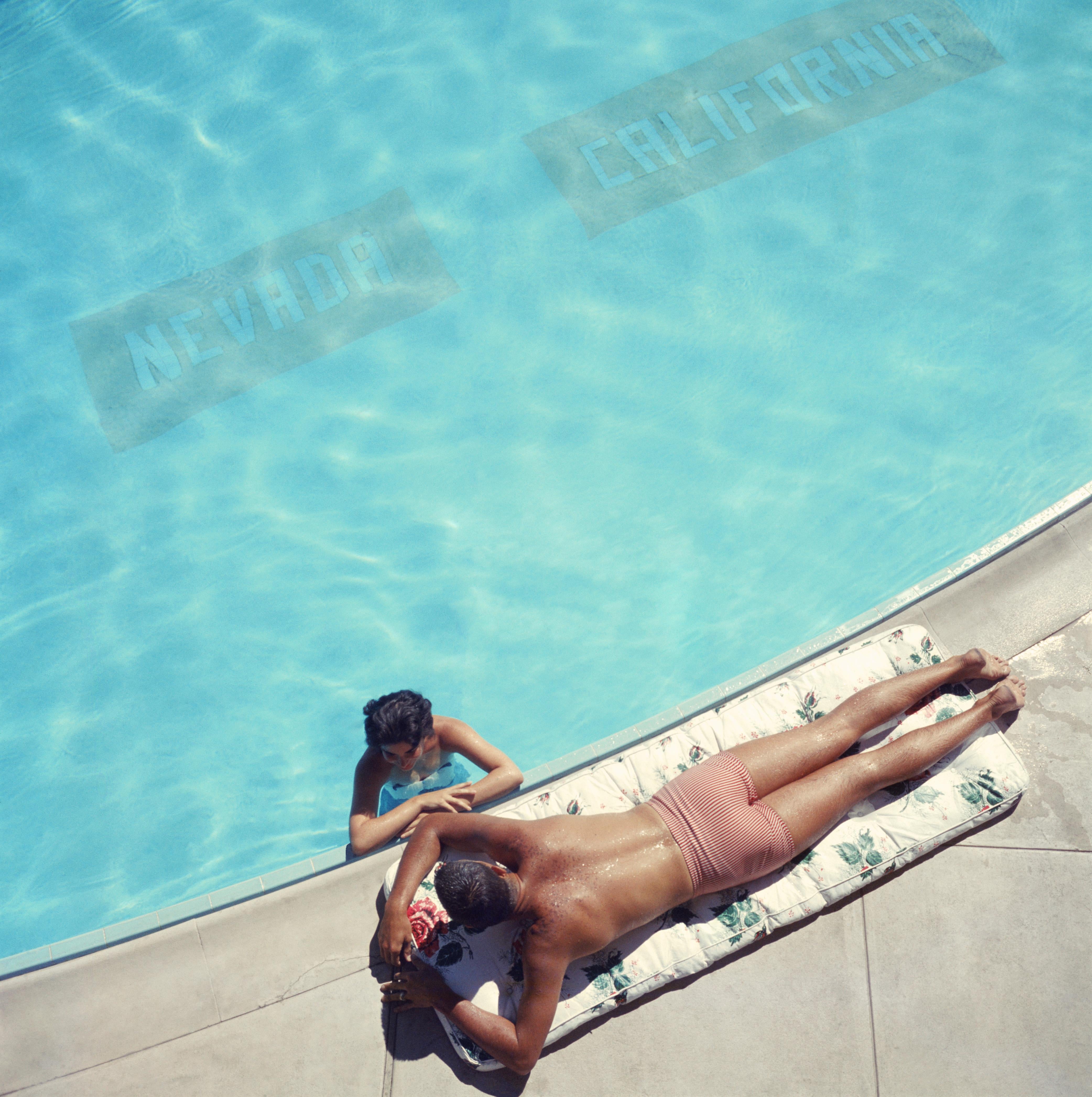 Slim Aarons 'Lake Tahoe Couple' (Slim Aarons Estate Edition, Poolside)