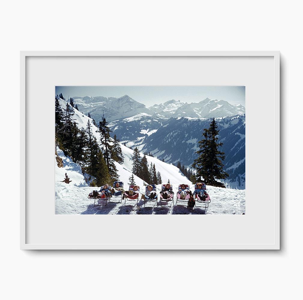 Slim Aarons 'Lounging In Gstaad' - Mid-century Modern Photography For Sale 2