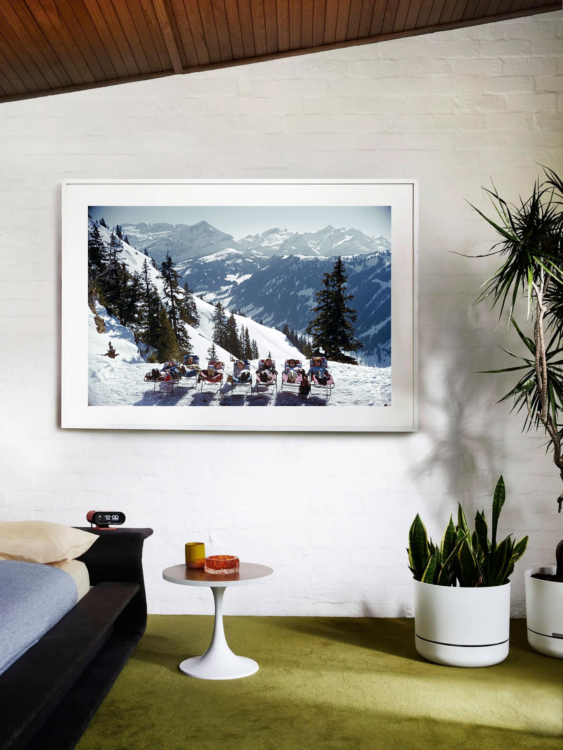 Slim Aarons 'Lounging In Gstaad' - Mid-century Modern Photography For Sale 3