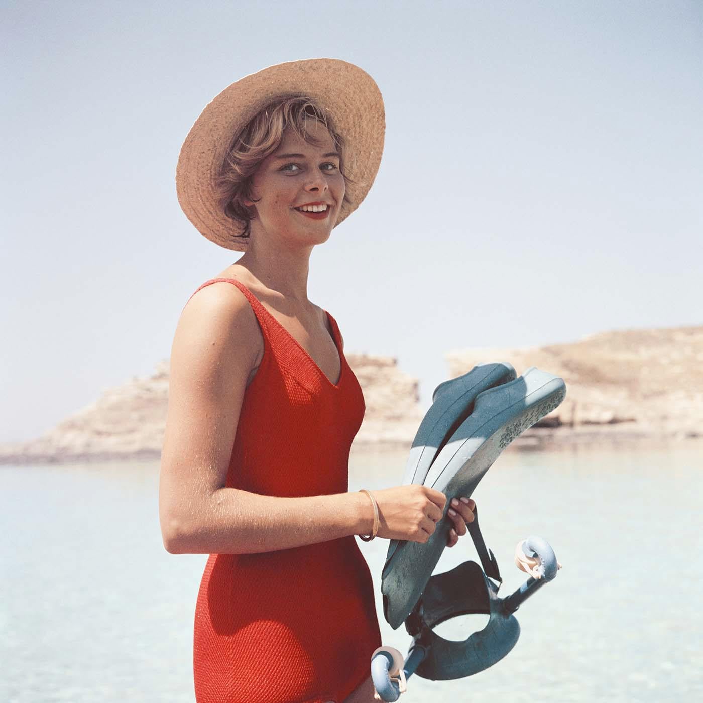Slim Aarons, Marietine Birnie, Blue Lagoon, Kemmuna (Comino), Malta