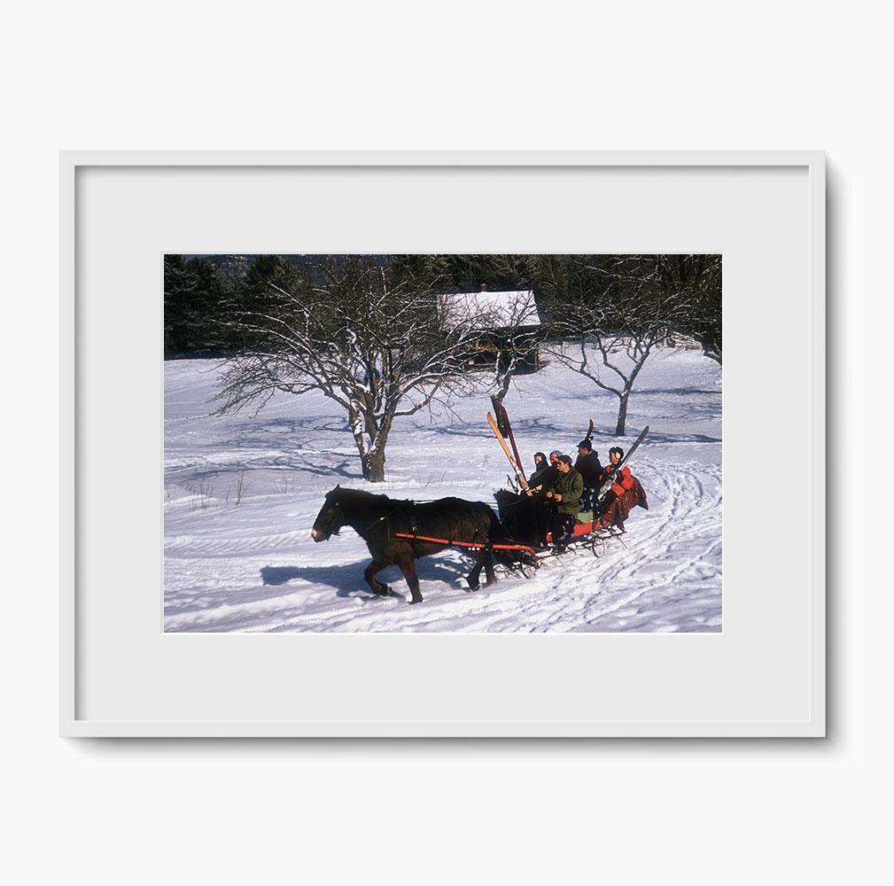 Slim Aarons 'North Conway Sleigh' - Mid-century Modern Photography For Sale 1