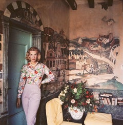 Slim Aarons offizieller Nachlassdruck – Harriet at Mougins