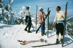Slim Aarons offizieller Nachlassdruck – Zuckerhut-Skifahren