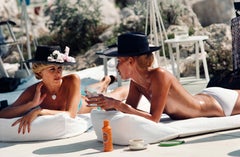 Vintage Slim Aarons Official Estate Print - Sunbathing In Antibes 