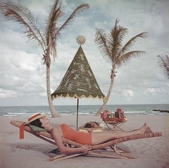 Slim Aarons 'Palm Beach Idyll'  30x30 archival photograph, 1955 (Printed Later)