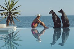 Stampa senza cornice di Slim Aarons “Pantz Pool”, edizione limitata con timbro dell’eredità