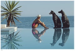 Slim Aarons 'Pantz Pool' Unframed Limited Edition Estate Stamped Print