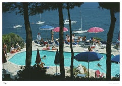 Slim Aarons 'Pellicano Pool' Unframed Limited Edition Estate Stamped Print