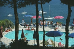 Slim Aarons 'Pellicano Pool' Unframed Limited Edition Estate Stamped Print