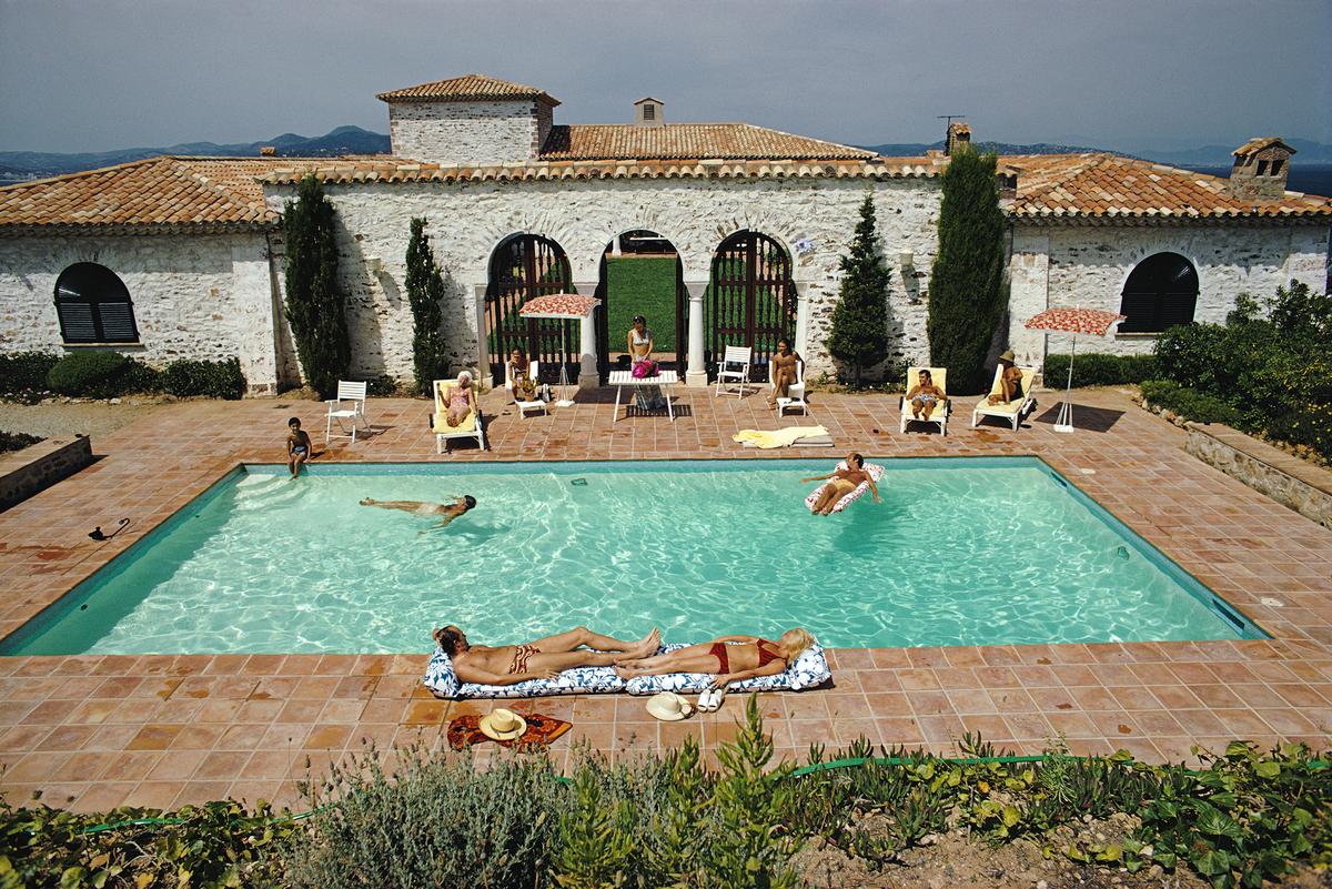 Slim Aarons 'Pool In St Tropez' 1970 Official Limited Estate Edition