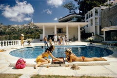 Slim Aarons, 'Poolside Backgammon' Midcentury Modern Photography