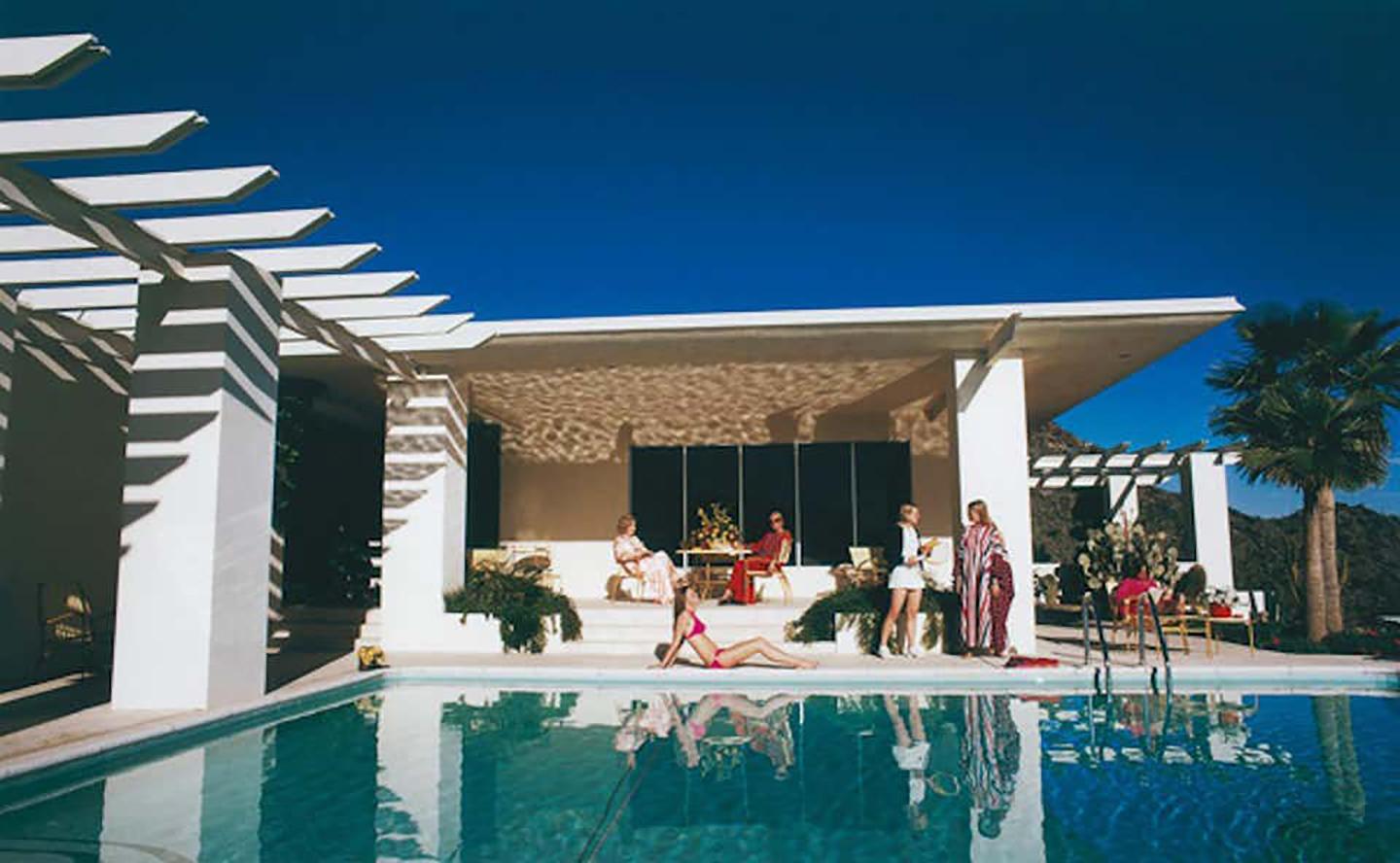 Slim Aarons, « Poolside in Arizona » (Architecture, Désert, Pool, 1970)
