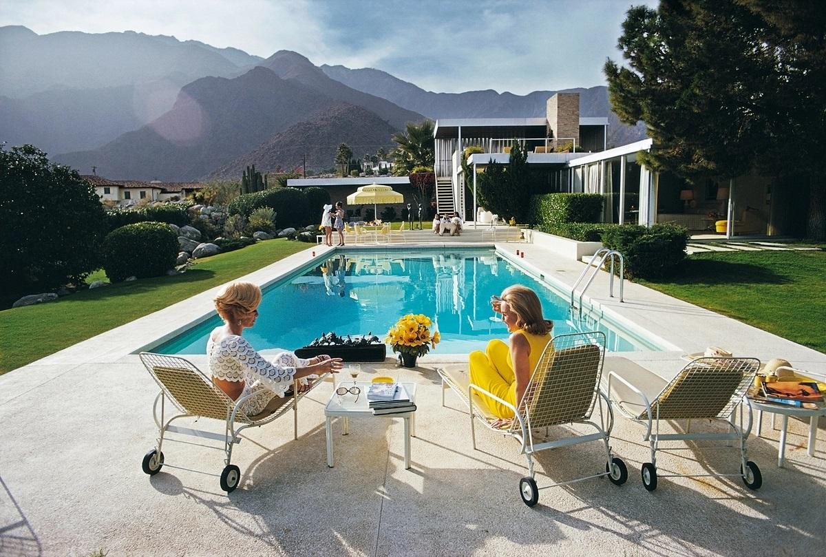 Slim Aarons 'Poolside Pairs' Unframed Limited Edition Estate Stamped Print
