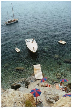 Slim Aarons "Porto Ercole" Unframed Limited Edition Estate Stamped Print